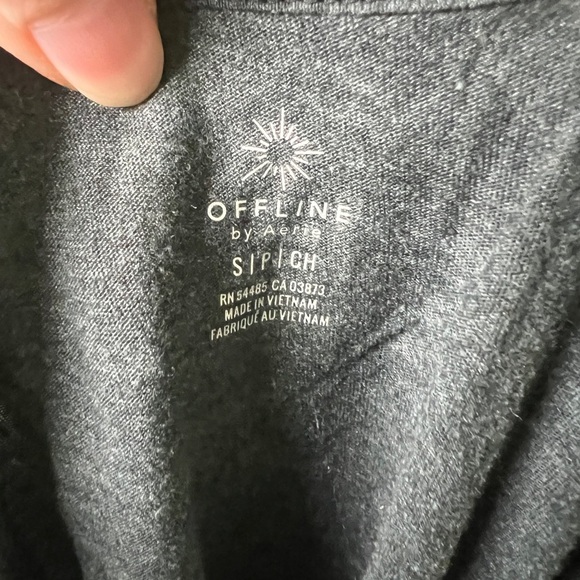 Offline by Aerie Real Soft Scoop Neck Tank Top Charcoal Gray Size S - Picture 5 of 5